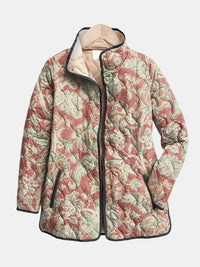 Naya | Veste Matelassée Florale Vintage Décontractée