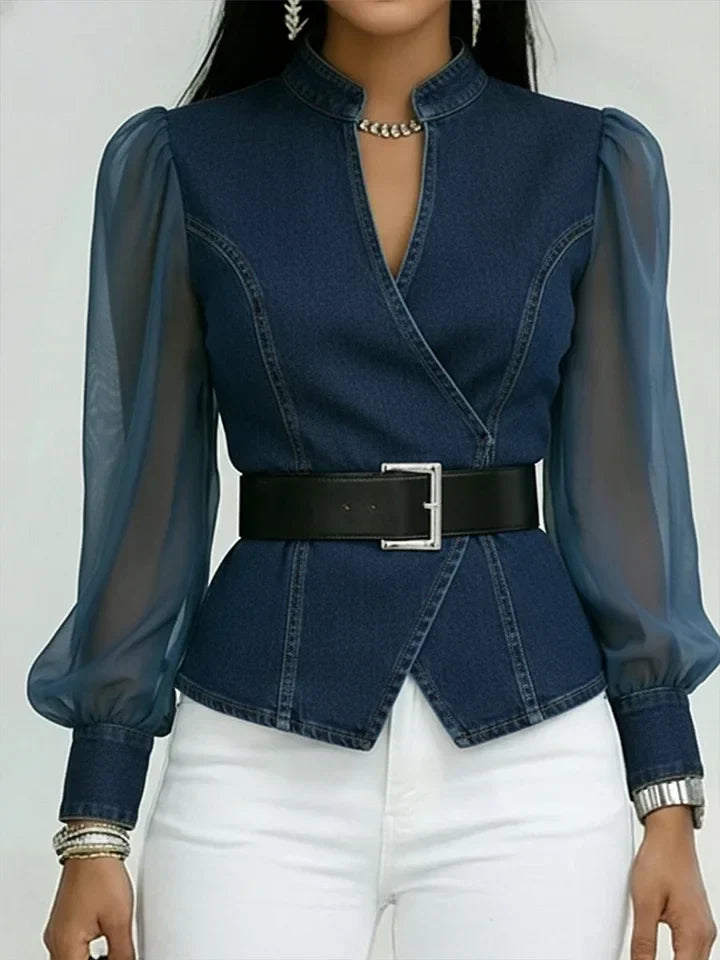 VIDAL BORDEAUX | BLOUSE EN JEAN POUR FEMME