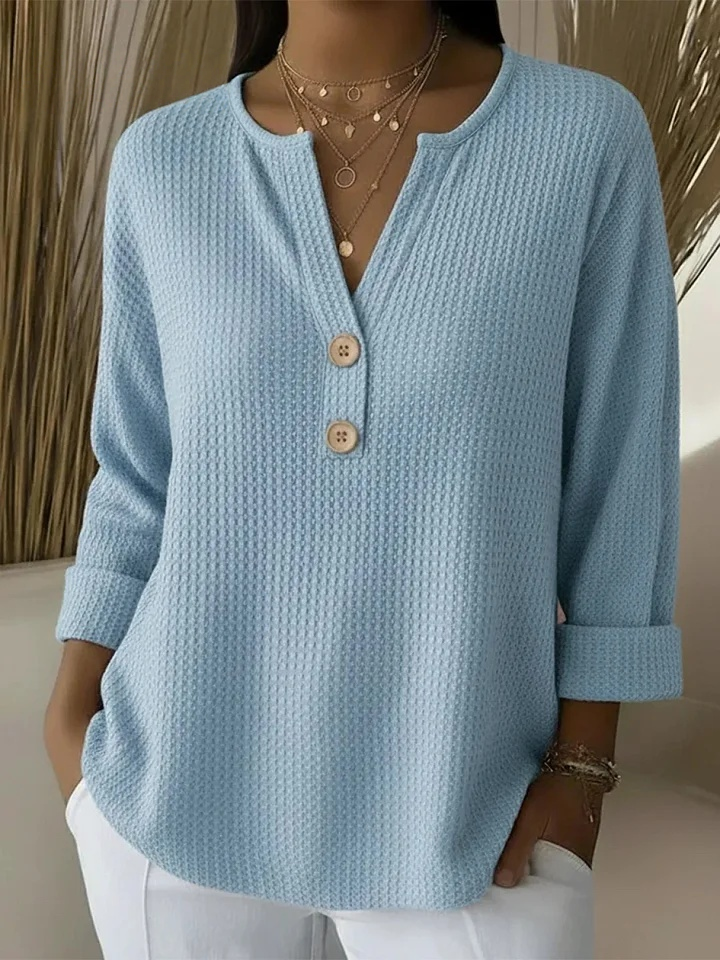 Lucinda™ | Haut à Boutons Henley