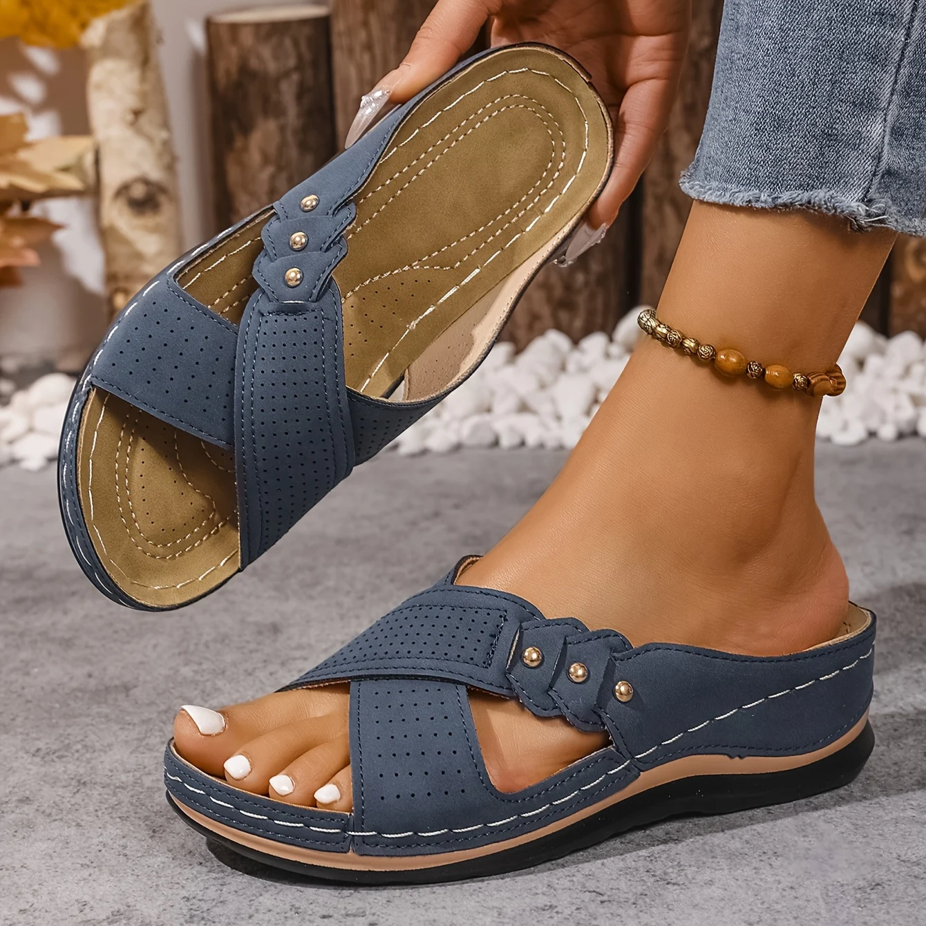 MOREAU LYON | SANDALES À TALON COMPENSÉ CHIC POUR FEMMES