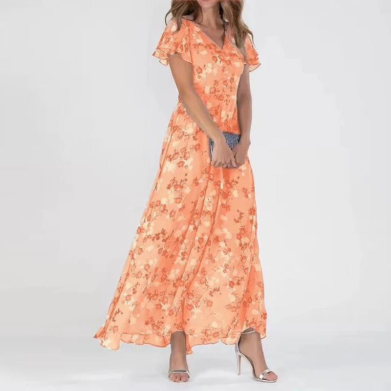 MOREAU LYON | ROBE MAXI FLORALE ÉTÉ POUR FEMMES