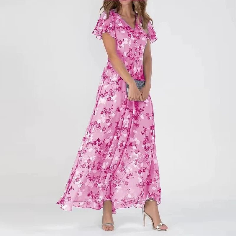 MOREAU LYON | ROBE MAXI FLORALE ÉTÉ POUR FEMMES