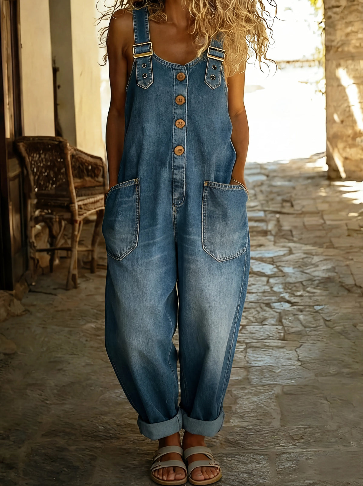 MOREAU LYON | COMBINAISON EN JEAN POUR FEMME