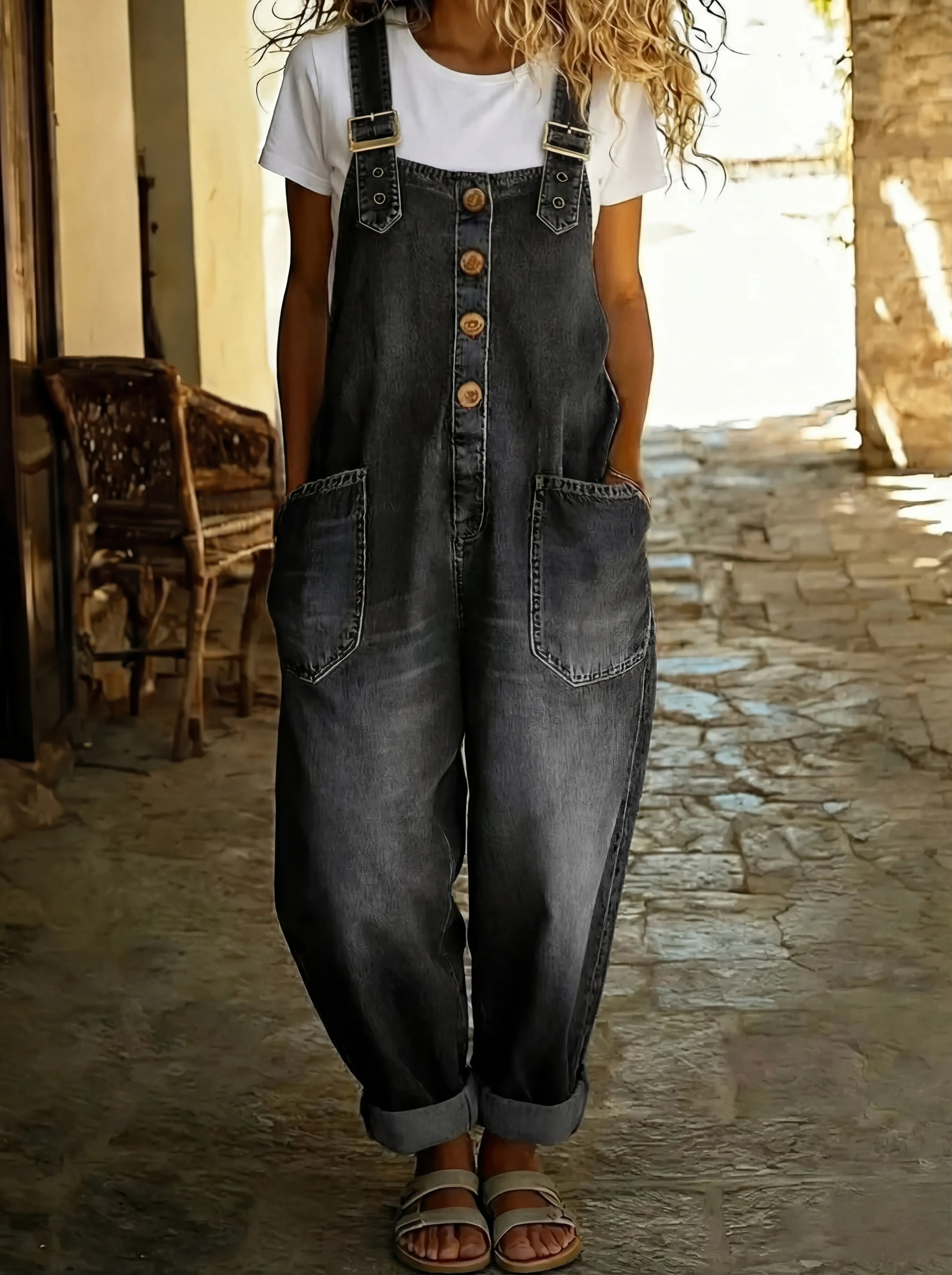 MOREAU LYON | COMBINAISON EN JEAN POUR FEMME