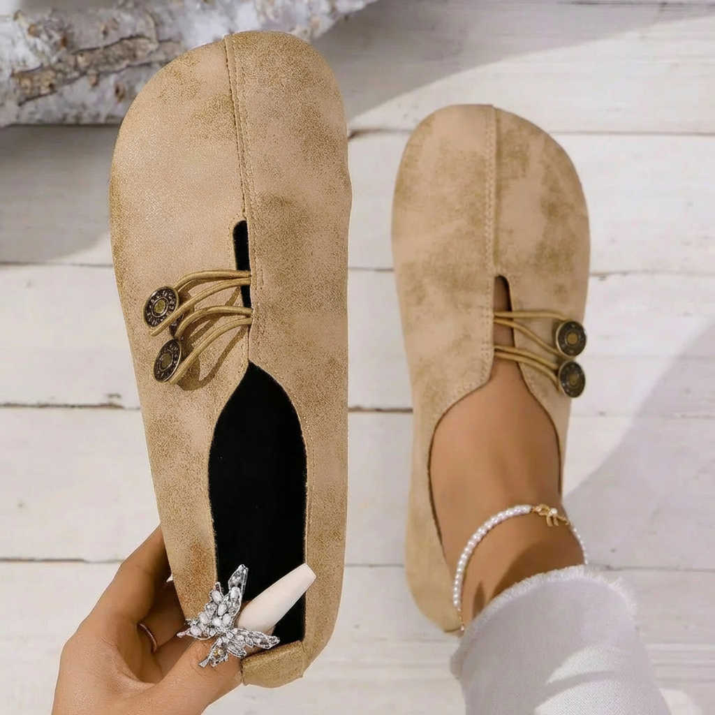 MOREAU LYON | CHAUSSURES MOCASSINS BOUTON POUR FEMMES