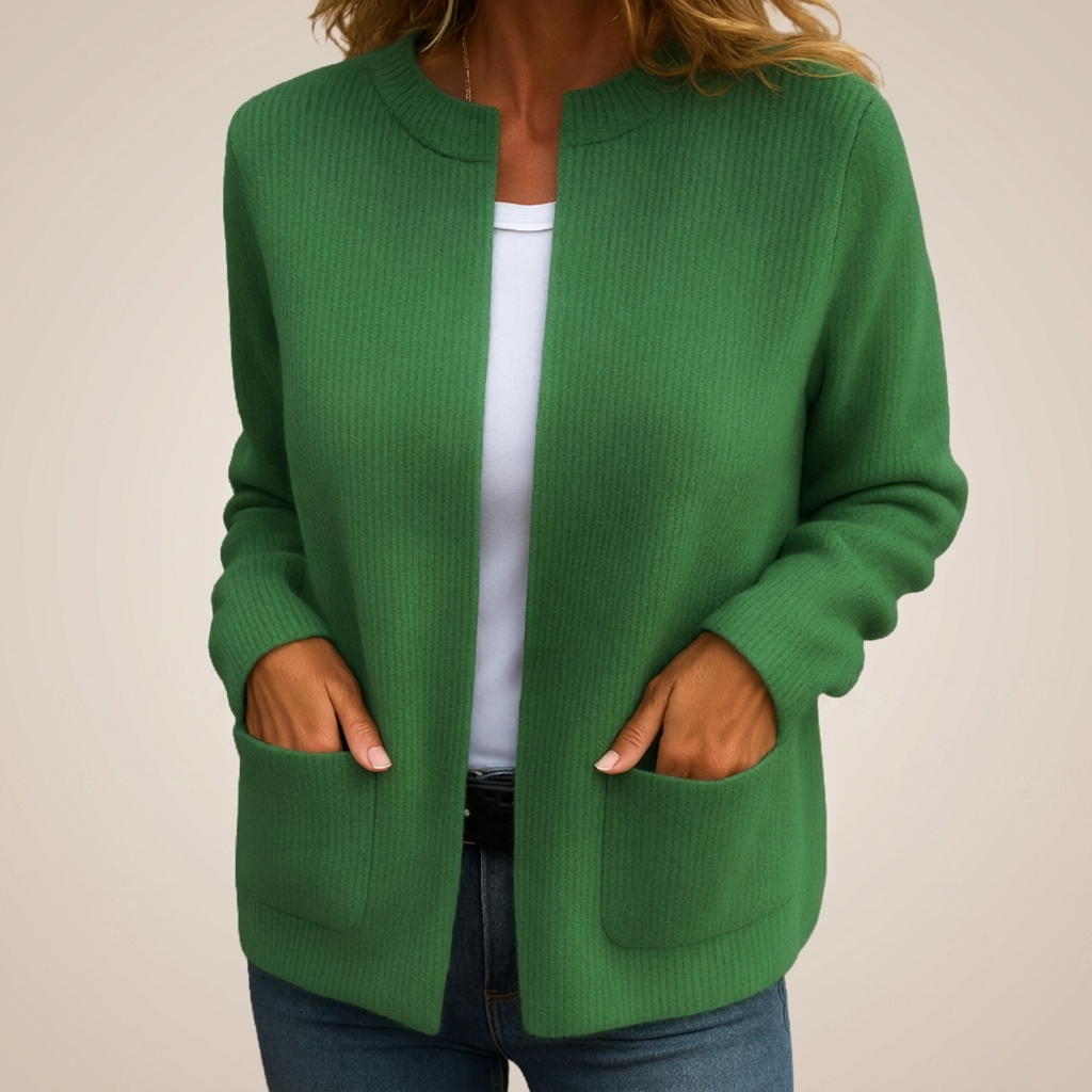 VIDAL BORDEAUX | GILET EN TRICOT À FERMETURE ÉCLAIR POUR FEMMES