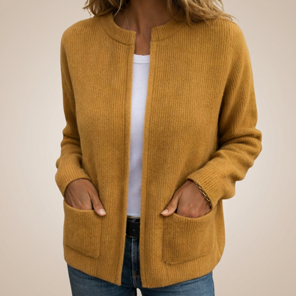 VIDAL BORDEAUX | GILET EN TRICOT À FERMETURE ÉCLAIR POUR FEMMES
