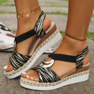 MOREAU LYON | SANDALES À TALON COMPENSÉ STYLÉES POUR FEMMES