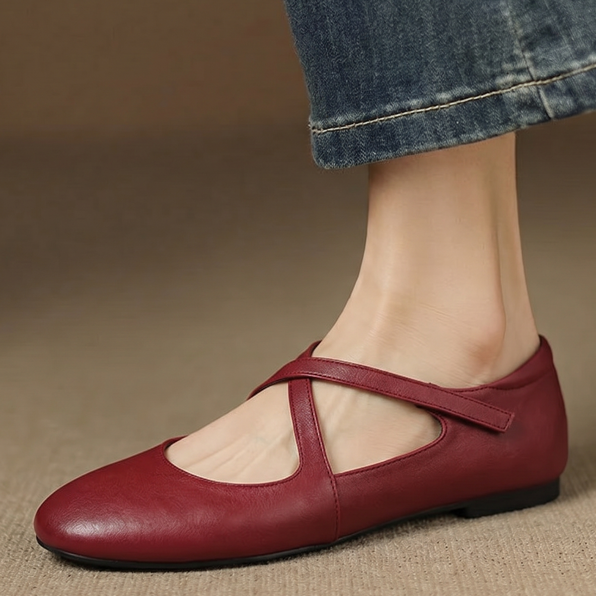 Cara | Ballerines à Sangles Croisées