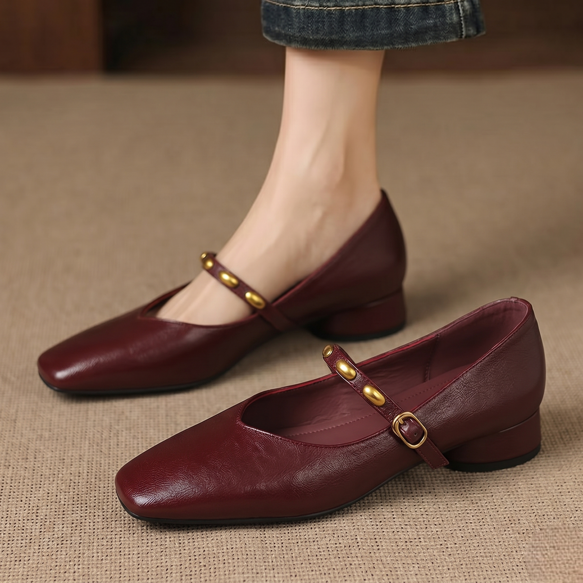 Dahlia | Mary Janes à Boucle Vintage