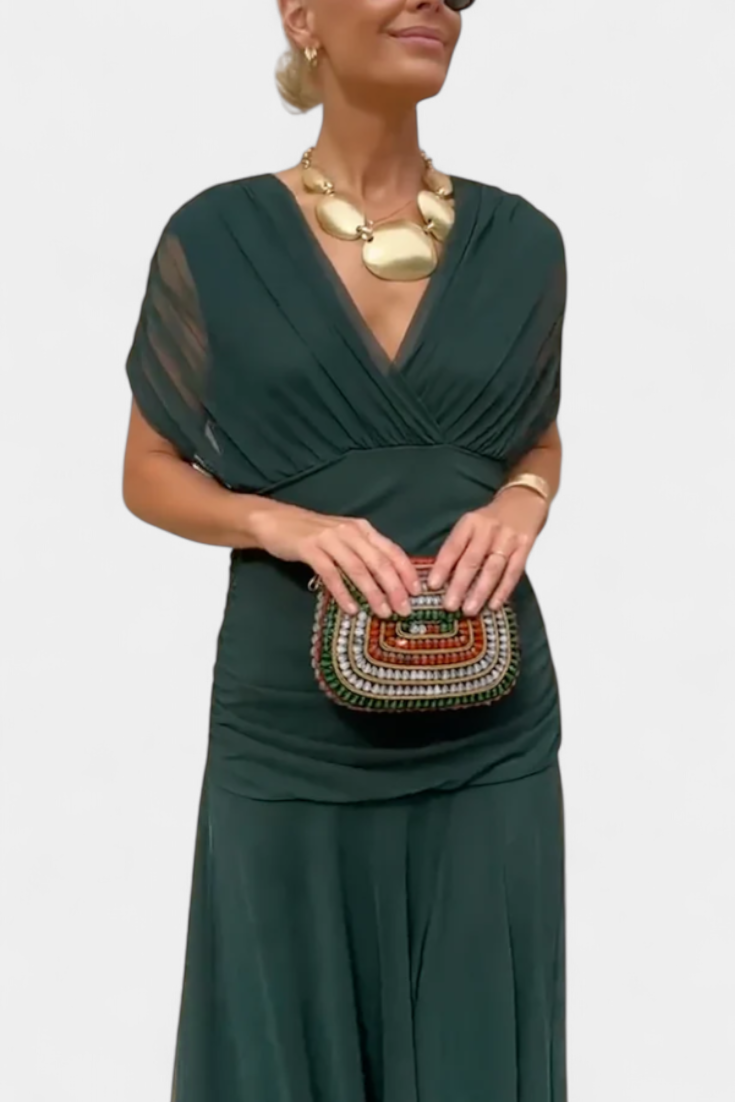 MOREAU LYON | ROBE DRAPÉE ÉLÉGANTE POUR FEMMES