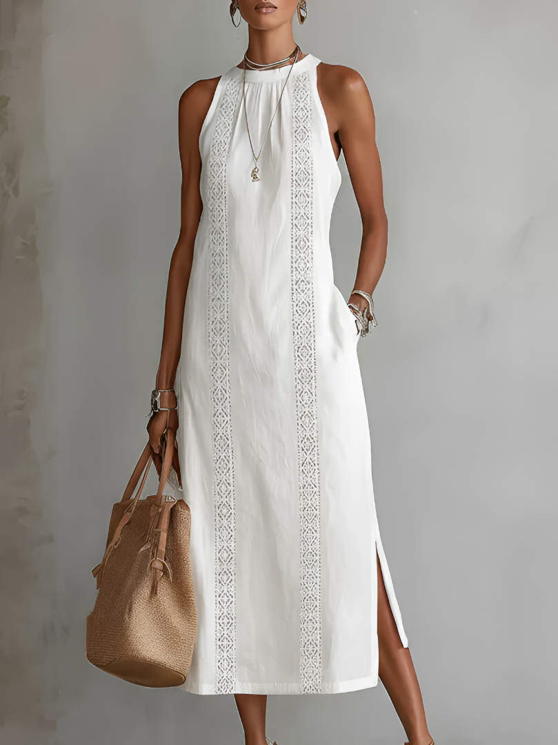 MOREAU LYON | ROBE MIDI SANS MANCHES CHIC POUR FEMMES