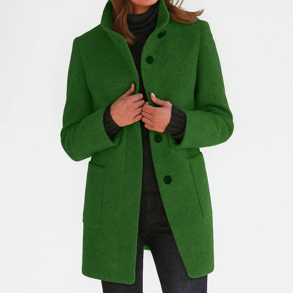 Éléonore | Manteau en laine coupe midi