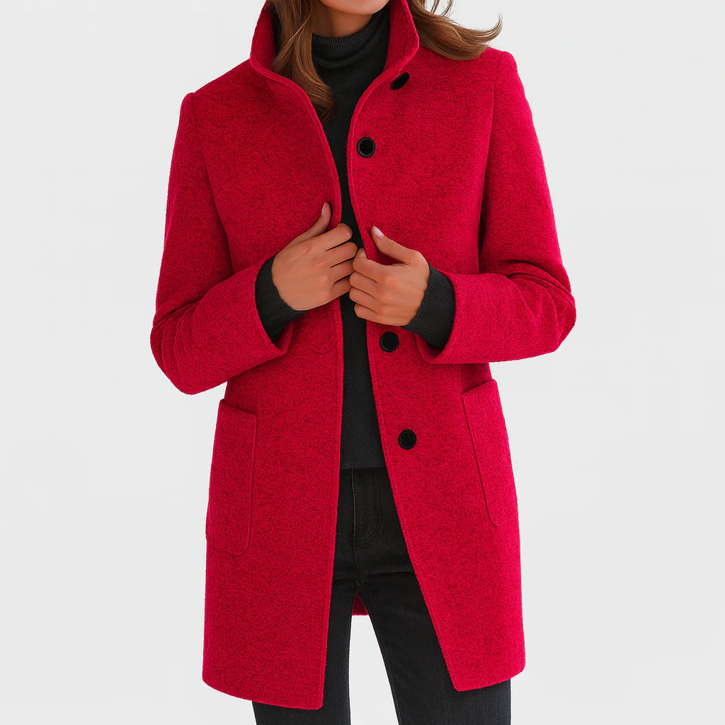 Éléonore | Manteau en laine coupe midi