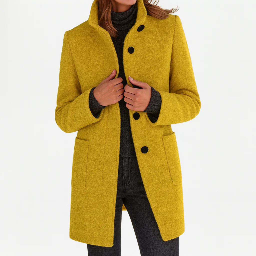 Éléonore | Manteau en laine coupe midi