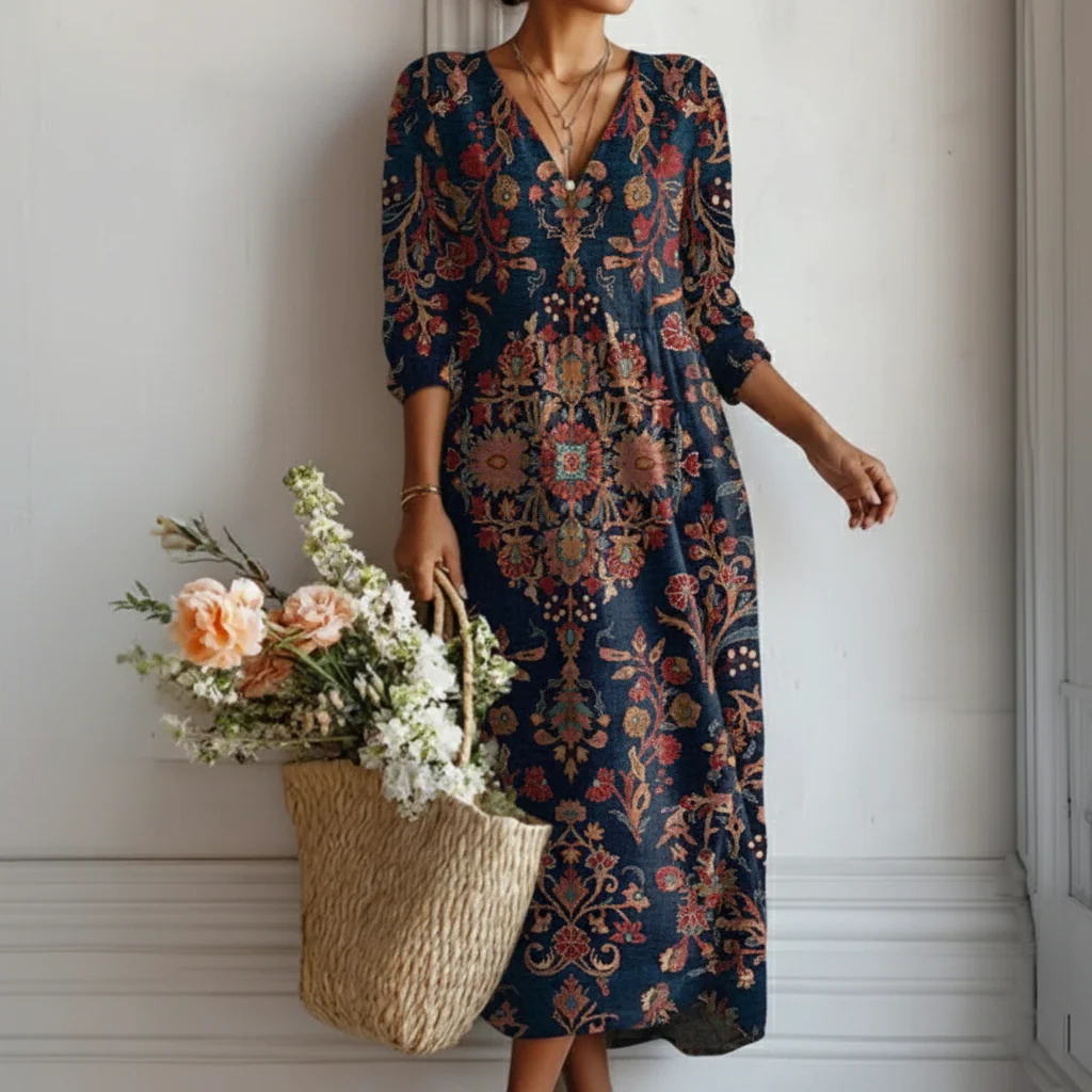 MOREAU LYON | ROBE IMPRIMÉE BOHO POUR FEMME