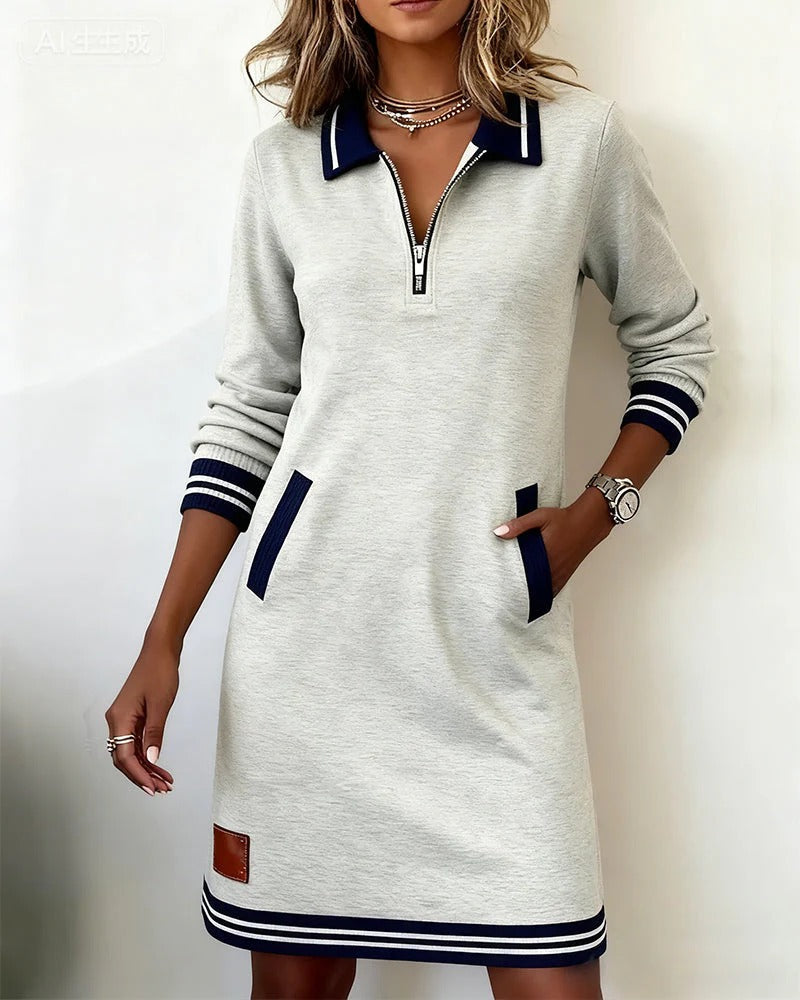 MOREAU LYON | ROBE MIDI ZIP POUR FEMMES