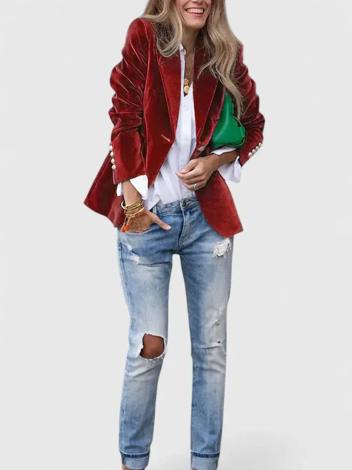 VIDAL BORDEAUX | BLAZER ÉLÉGANT POUR FEMME