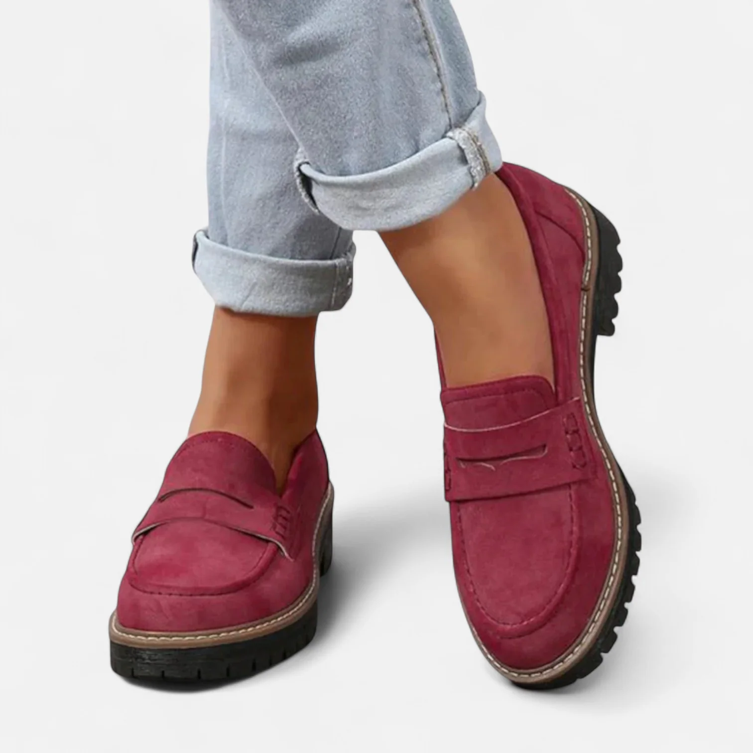 MOREAU LYON | MOCASSINS SLIP-ON EN DAIM URBAIN POUR FEMME
