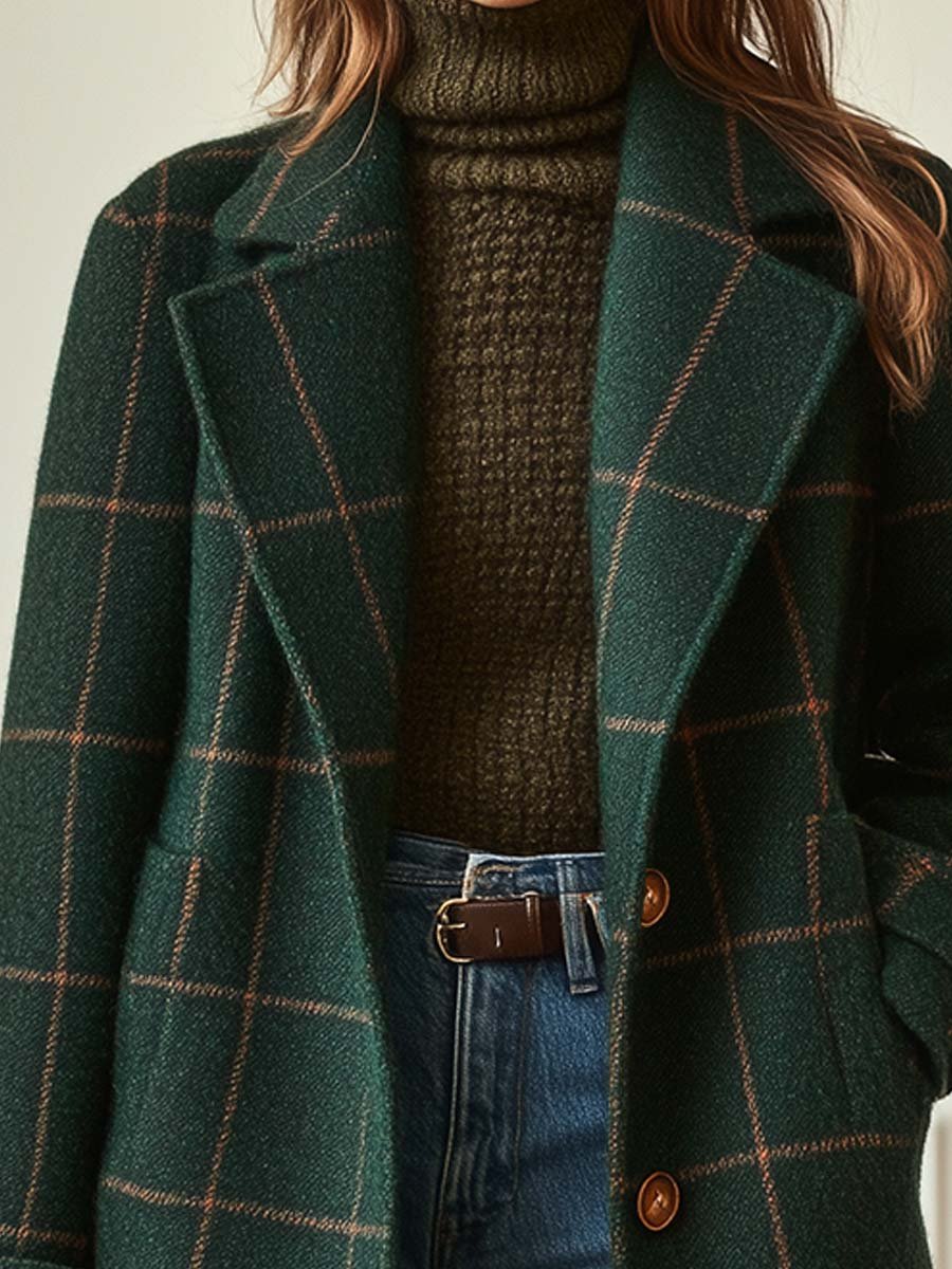 VIDAL BORDEAUX | MANTEAU À CARREAUX POUR FEMMES