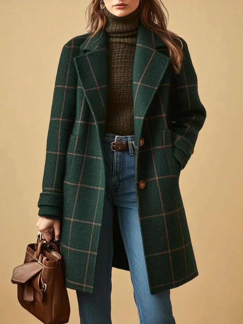 VIDAL BORDEAUX | MANTEAU À CARREAUX POUR FEMMES