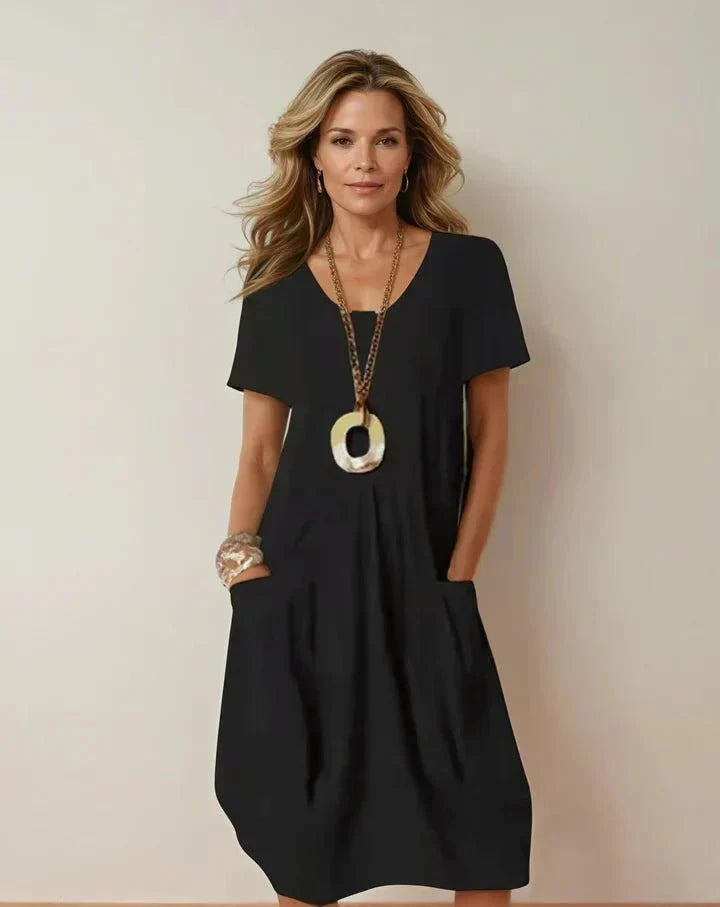 VIDAL BORDEAUX | ROBE MIDI FLUIDE POUR FEMMES