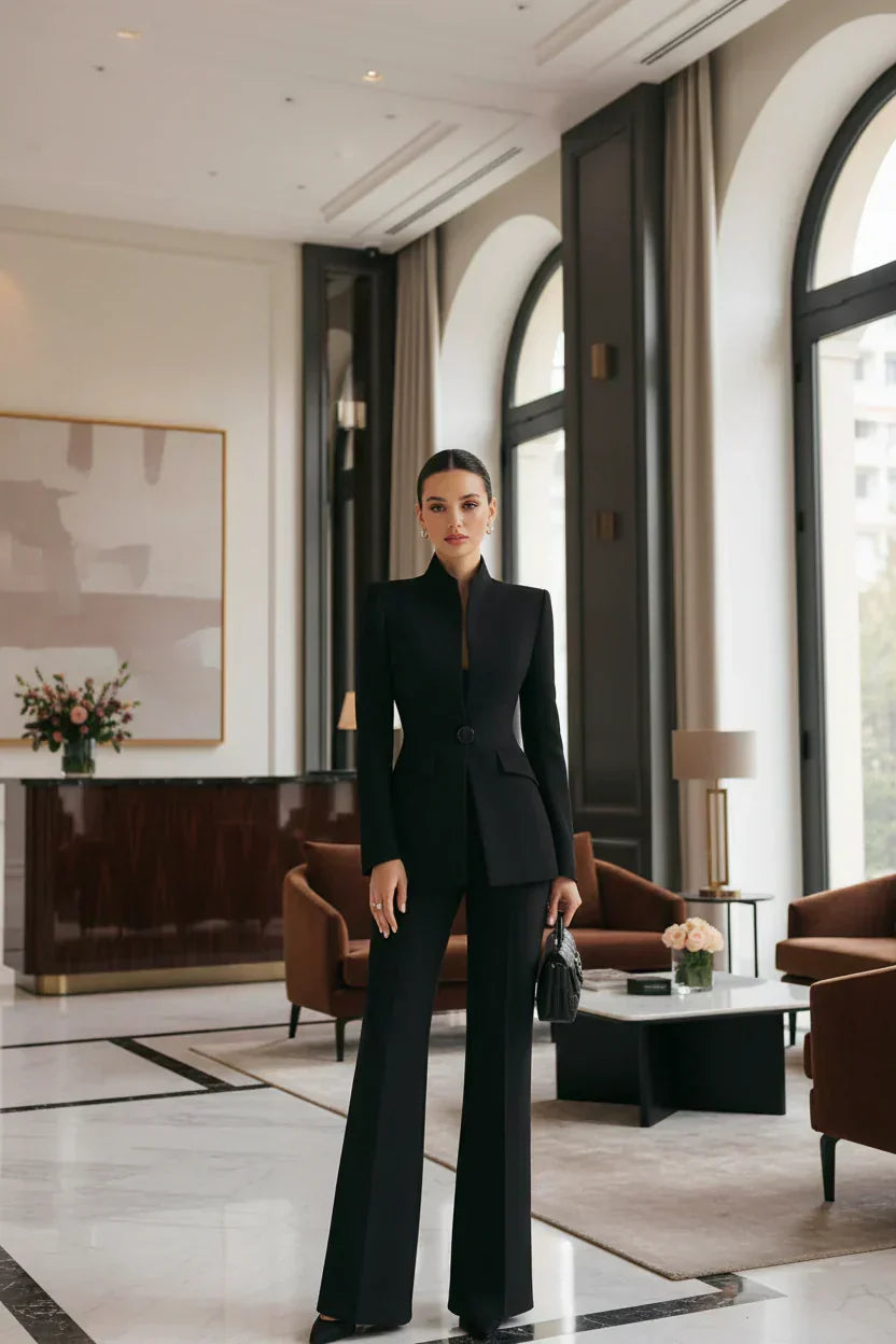 MOREAU LYON | ENSEMBLE DE COSTUME FORMEL CHIC EN DEUX PIÈCES POUR FEMMES
