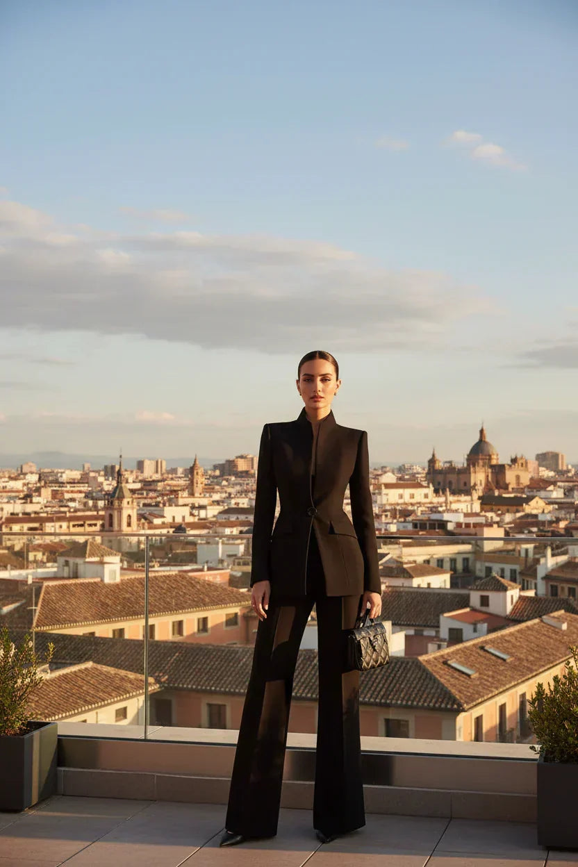 MOREAU LYON | ENSEMBLE DE COSTUME FORMEL CHIC EN DEUX PIÈCES POUR FEMMES