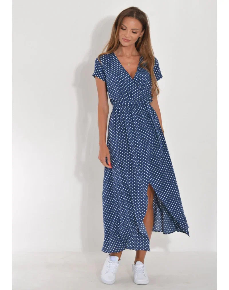 MOREAU LYON | ROBE ÉLÉGANTE À COL EN V POUR FEMME