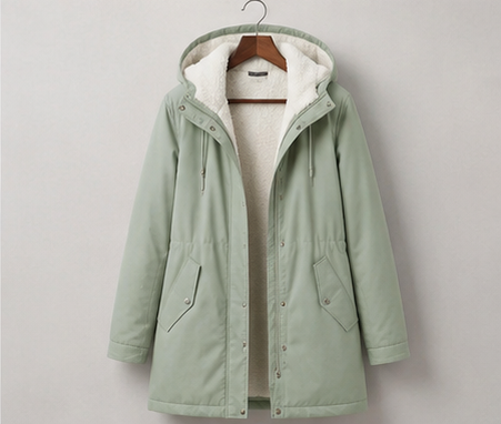 VIDAL BORDEAUX | PARKA D'HIVER DOUBLÉE EN POLAIRE POUR FEMMES