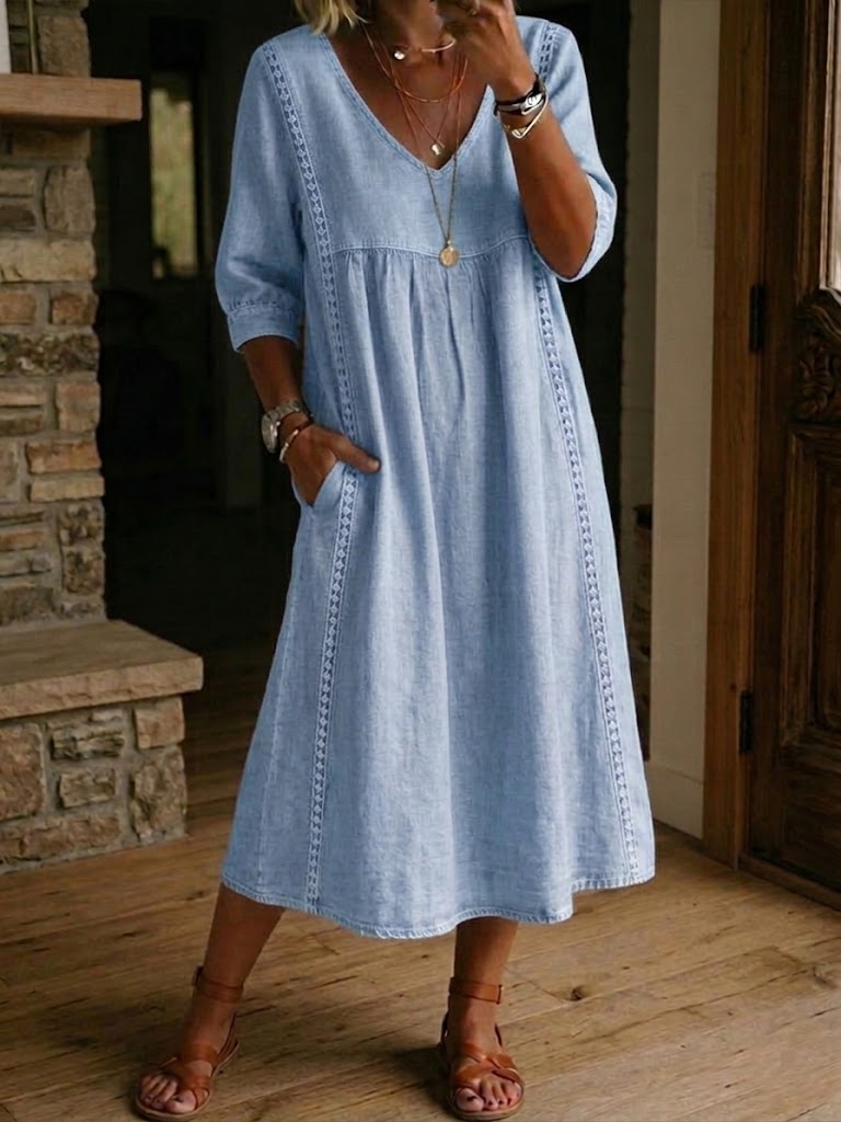MOREAU LYON | ROBE MIDI EN DENTELLE CHIC POUR FEMMES