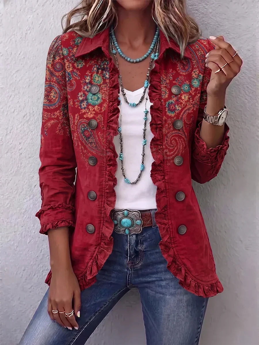 Lois | Veste Boho Volantée