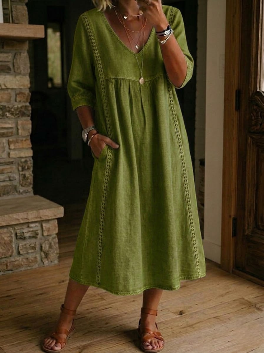 MOREAU LYON | ROBE MIDI EN DENTELLE CHIC POUR FEMMES