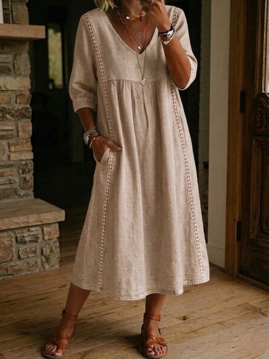 MOREAU LYON | ROBE MIDI EN DENTELLE CHIC POUR FEMMES