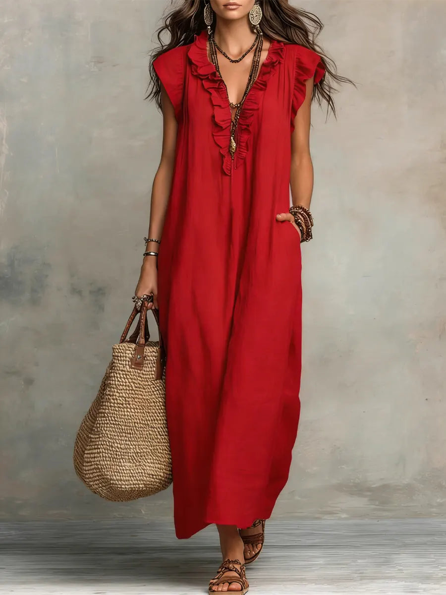 VIDAL BORDEAUX | ROBE BOHÉMIENNE CHIC ET FLUIDE POUR FEMMES
