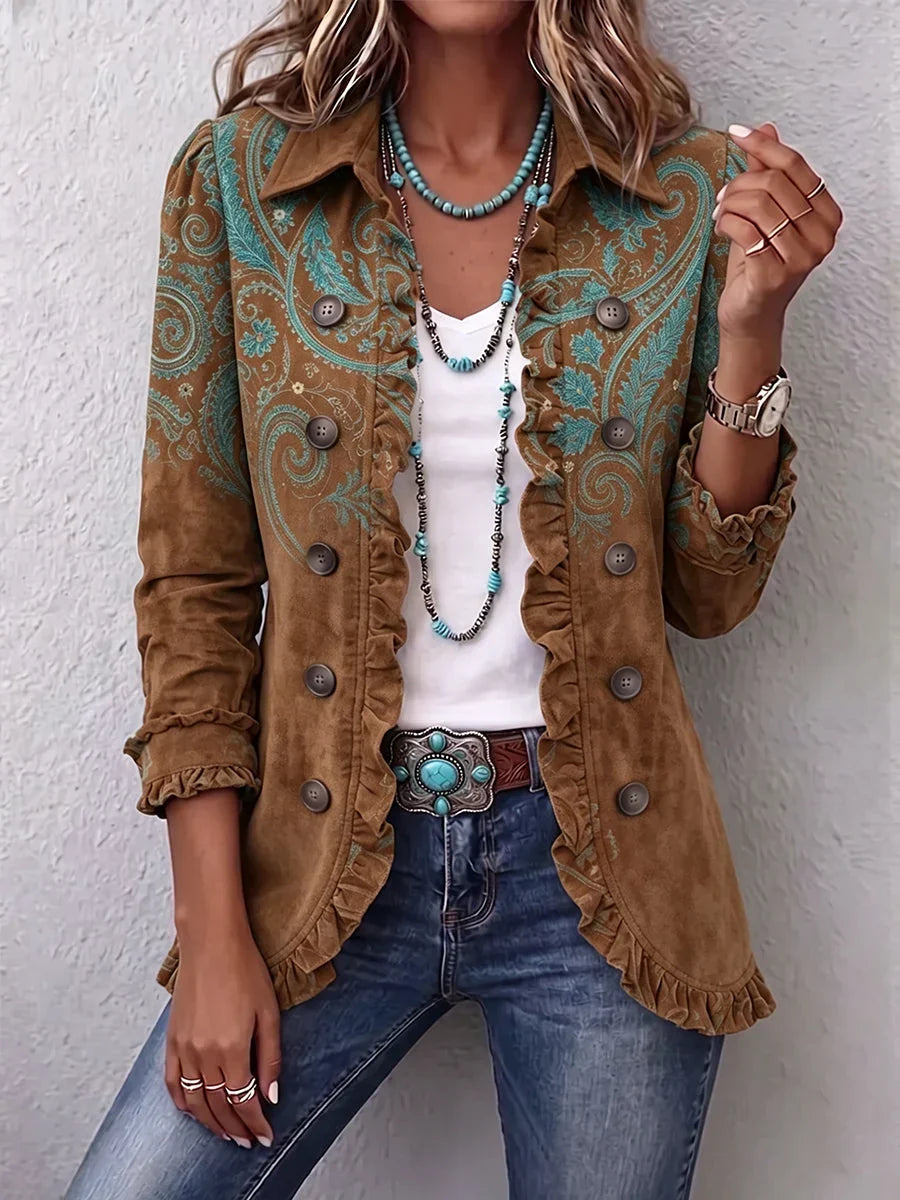 Lois | Veste Boho Volantée
