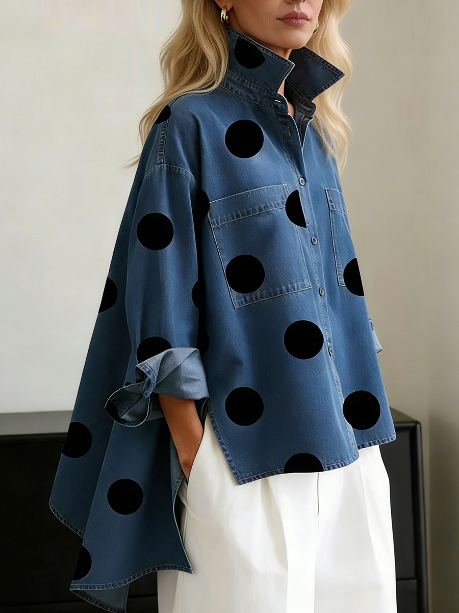 Peggy™ — Chemise Overshirt à Pois