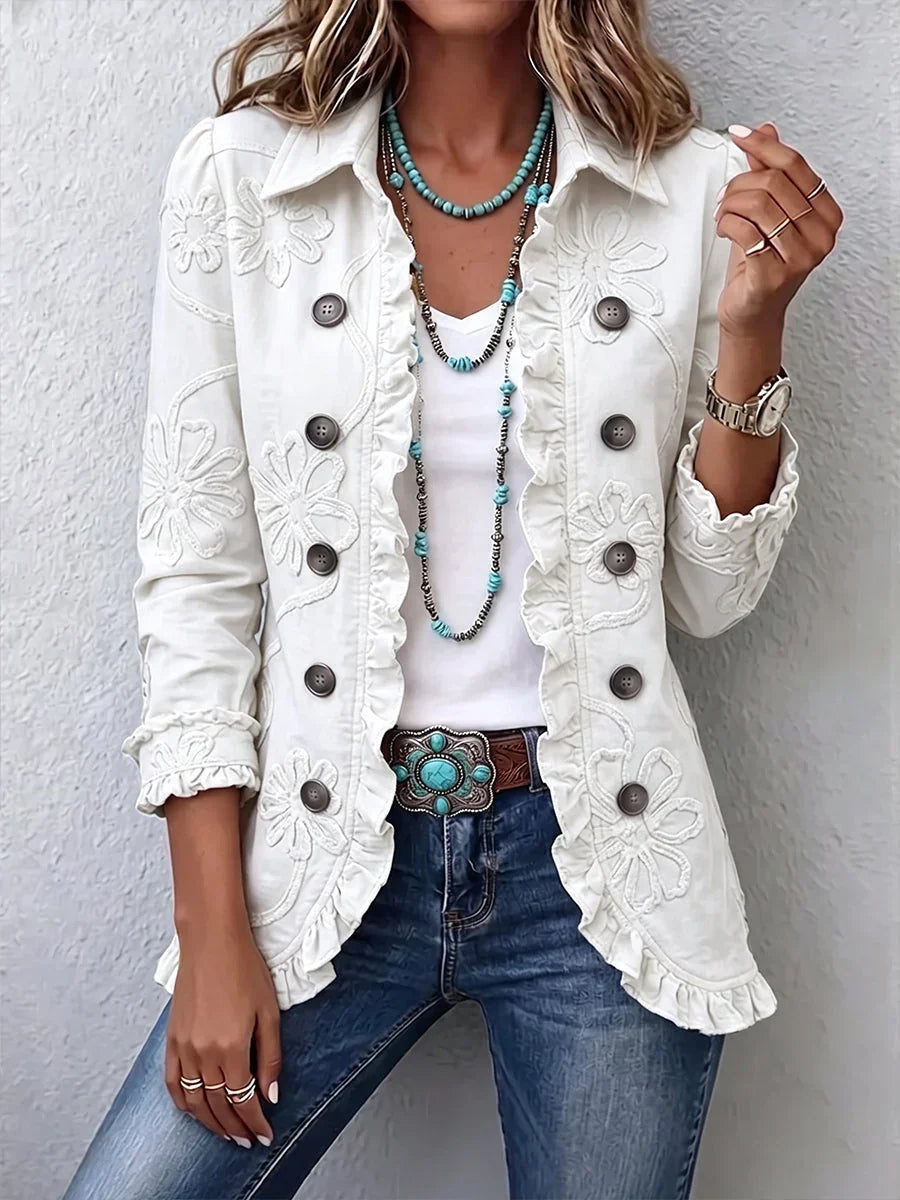 Lois | Veste Boho Volantée