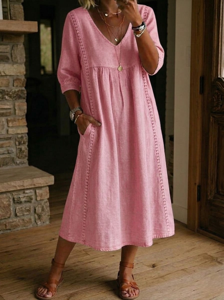 MOREAU LYON | ROBE MIDI EN DENTELLE CHIC POUR FEMMES