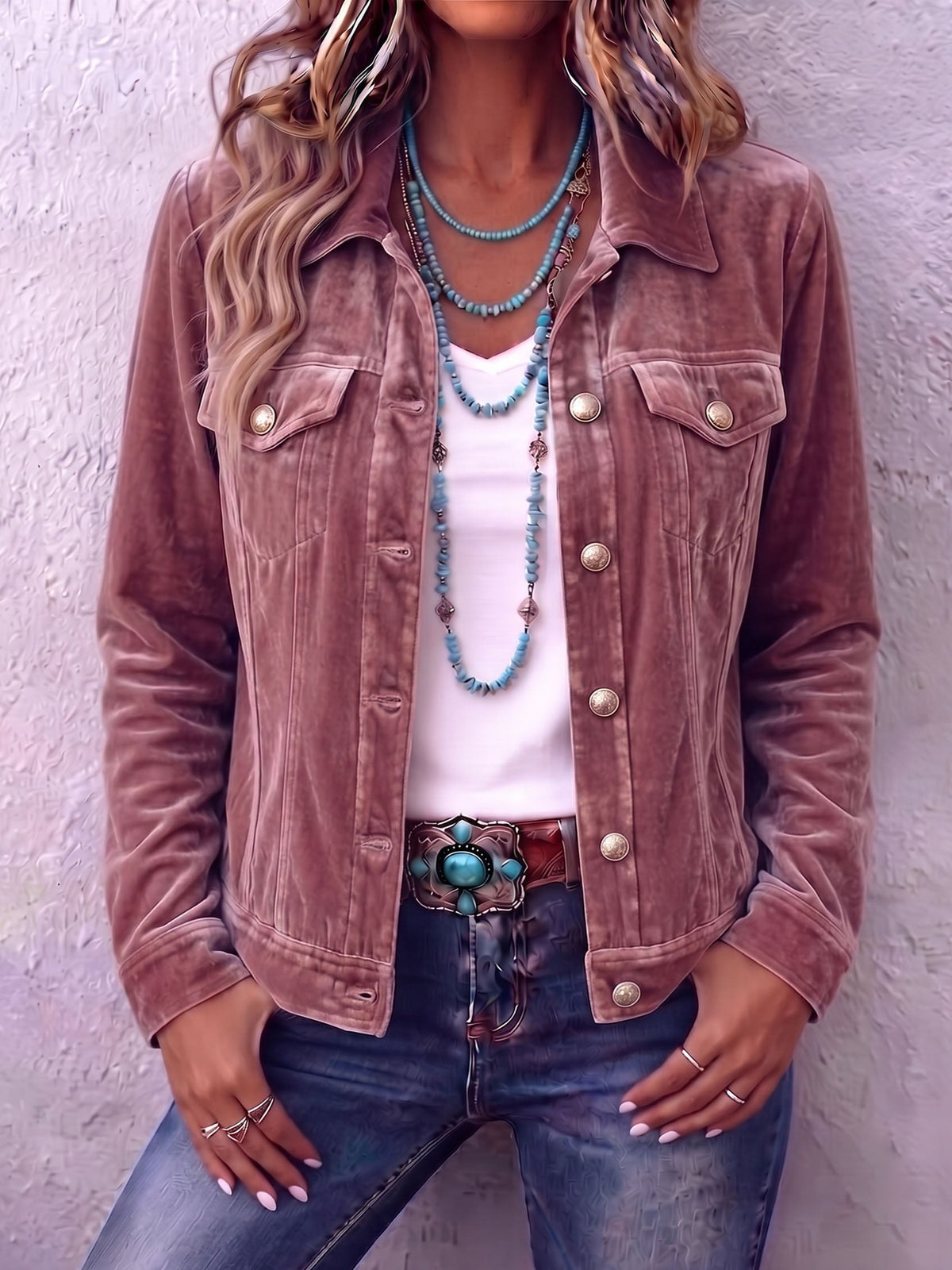 Clarisse — Veste en Velours