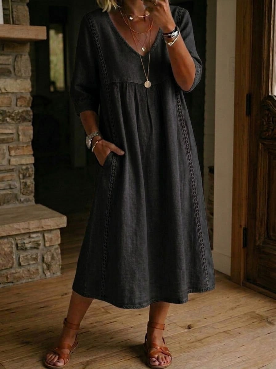 MOREAU LYON | ROBE MIDI EN DENTELLE CHIC POUR FEMMES