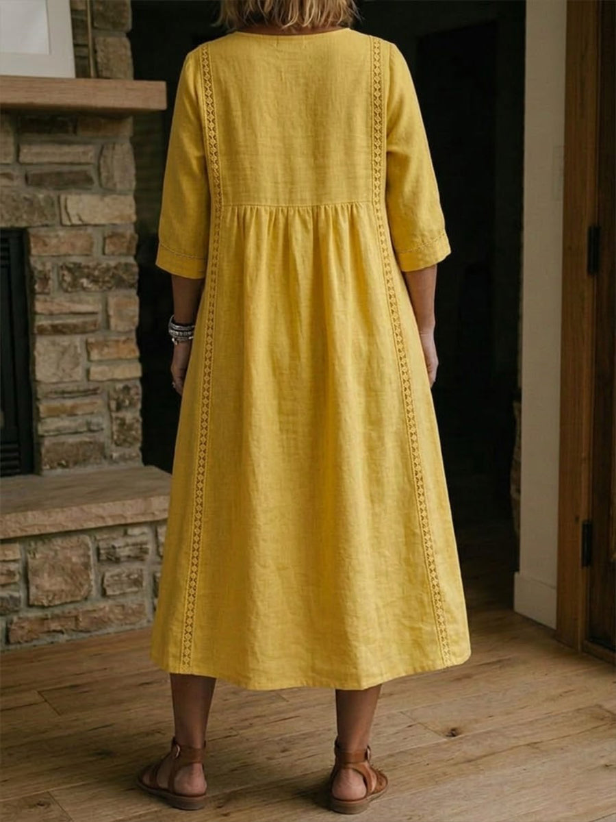 MOREAU LYON | ROBE MIDI EN DENTELLE CHIC POUR FEMMES