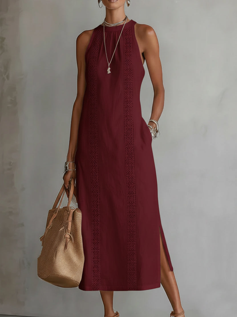 MOREAU LYON | ROBE MIDI SANS MANCHES CHIC POUR FEMMES