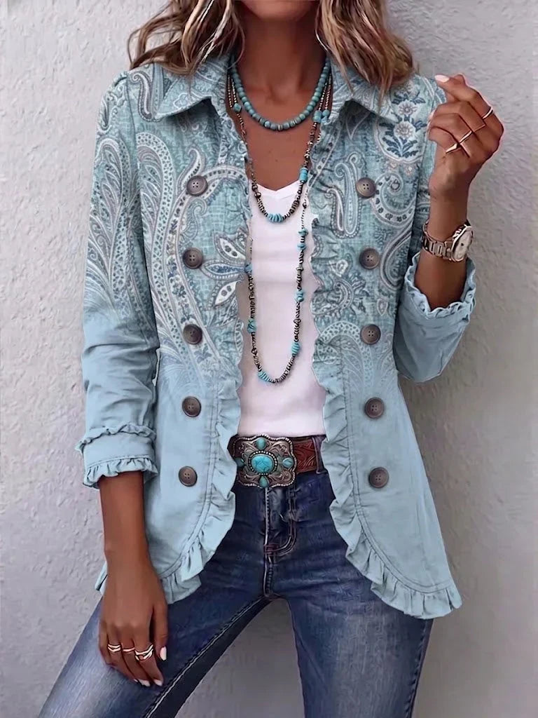 Lois | Veste Boho Volantée