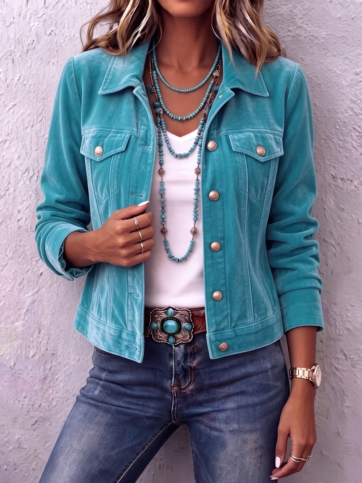 Clarisse — Veste en Velours