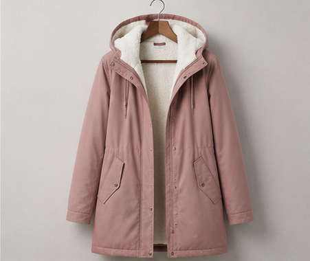 VIDAL BORDEAUX | PARKA D'HIVER DOUBLÉE EN POLAIRE POUR FEMMES