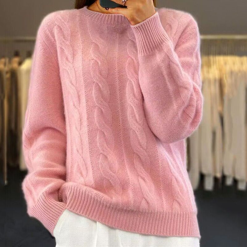 VIDAL BORDEAUX | CLASSIQUE PULL CHAUD EN POUR FEMMES