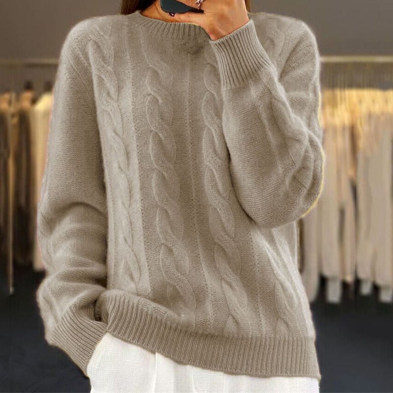 VIDAL BORDEAUX | CLASSIQUE PULL CHAUD EN POUR FEMMES