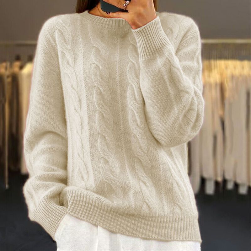 VIDAL BORDEAUX | CLASSIQUE PULL CHAUD EN POUR FEMMES