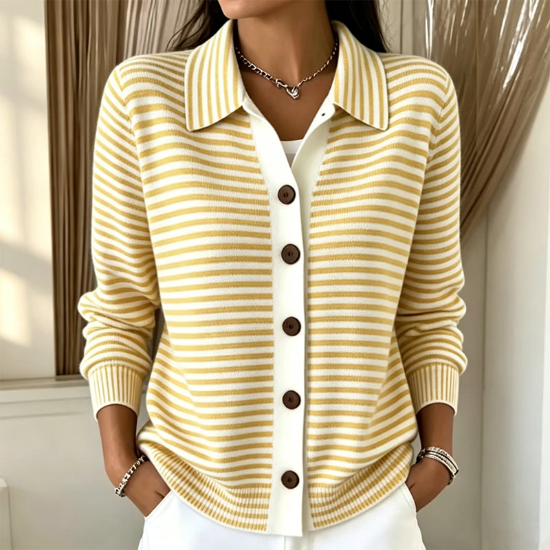 Wren™ | Cardigan Tricot Rayé